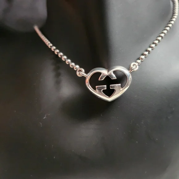 213. EUC Gucci 16" silver 925 choker necklace - Picture 3 of 7